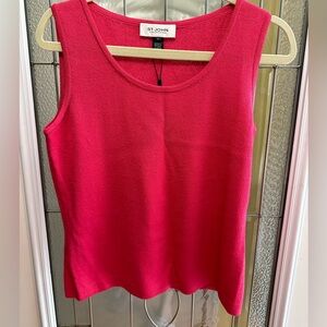 St. John under cardigan camisole. Pink bundles with cardigan. Size M NEW